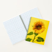 Flowers | Sunflower on Yellow Notitieboek (Binnen)