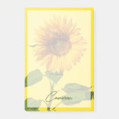 Flowers Sunflower on Yellow Post-it® Notes (Voorkant)