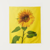 Flowers | Sunflower on Yellow Wandkleed (Voorkant)