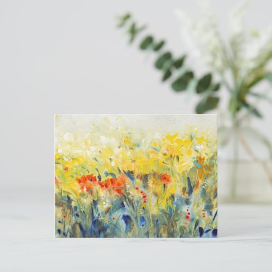 Flowers Sway II Briefkaart (Staand voorkant)