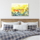Flowers Sway II Canvas Afdruk (Insitu (Slaapkamer))