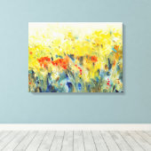 Flowers Sway II Canvas Afdruk (Insitu (Houten vloer))
