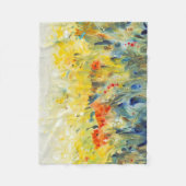 Flowers Sway II Fleece Deken (Voorkant)