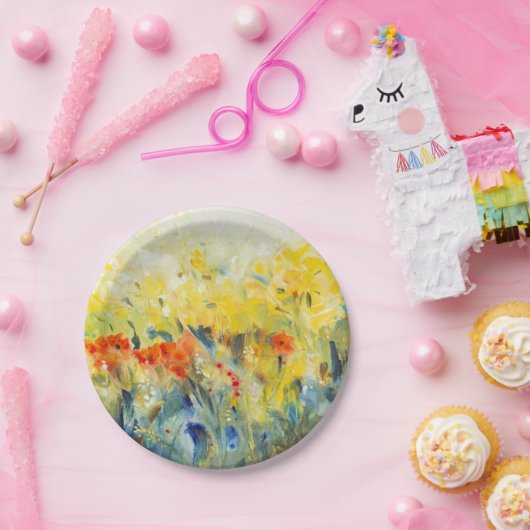 Flowers Sway II Papieren Bordje (Feest)