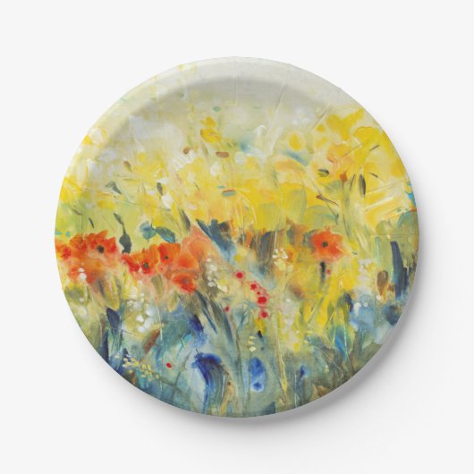 Flowers Sway II Papieren Bordje (Voorkant)