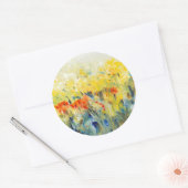 Flowers Sway II Ronde Sticker (Envelop)