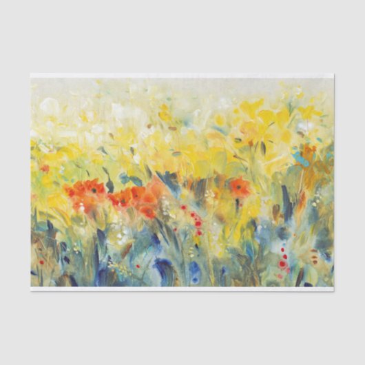 Flowers Sway II Tissuepapier (Voorkant)