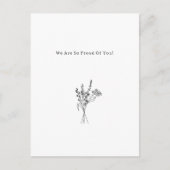 Flowers Sweet And Cute Proud Of You Quote Card Briefkaart (Voorkant)