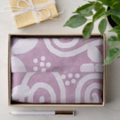 Flowers Swirls Dusty Pink White Pattern Decoupage Tissuepapier (Geschenk)