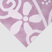 Flowers Swirls Dusty Pink White Pattern Decoupage Tissuepapier (Detail)