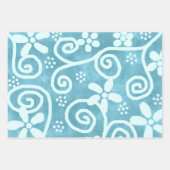 Flowers Swirls Multi-Color Pattern Decoupage Inpakpapier Vel (Voorkant 2)