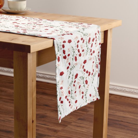 Flowers Table Runner Korte Tafelloper (Voorbeeld)