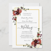 Flowers Terracotta Cream Burgundy Wedding