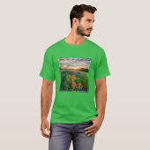 Flowers | Texas Bluebonnets & Indian Paintbrush T-shirt (Voorkant volledig)