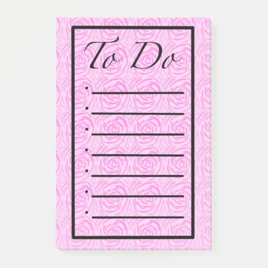 Flowers To Do List Post it Notes (Voorkant)