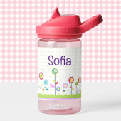 Flowers Toddler personaliseer duurzame naam Waterfles