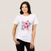 Flowers Tri-Blend Shirt (Voorkant volledig)