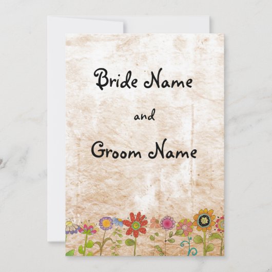 Flowers Uitnodiging (Voorkant)