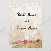 Flowers Uitnodiging (Voorkant / Achterkant)