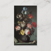 Flowers Vase Shells Insects, Balthasar van der Ast Visitekaartje (Achterkant)