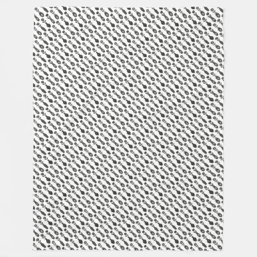 Flowers Vases Fleece Deken (Voorkant)