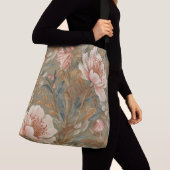 Flowers,Vintage, Glamorous Garden Blooms Crossbody Tas (Dichtbij)