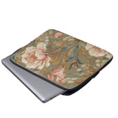 Flowers, Vintage,Glamorous Garden Blooms Laptop Sleeve (Voorkant onderkant)