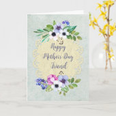 Flowers Vriend Happy Moederdag Kaart (Gele Bloem)