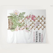 Flowers Vrijgezellenfeest Photo Booth Backdrop Wandkleed (Voorkant (horizontaal))