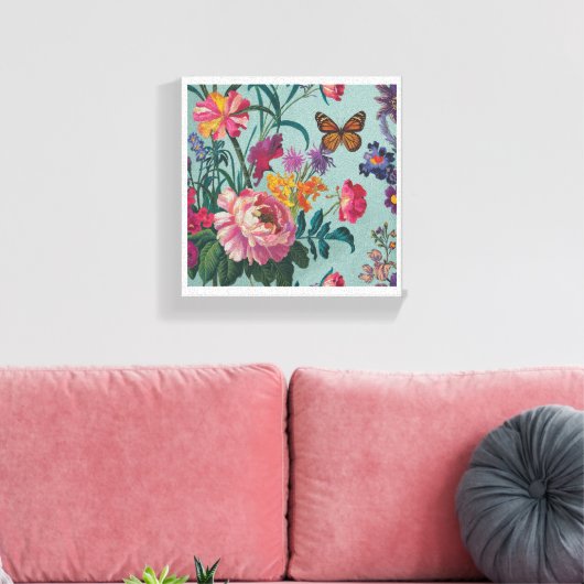 Flowers Wallart Canvas Afdruk (Insitu (Woonkamer))