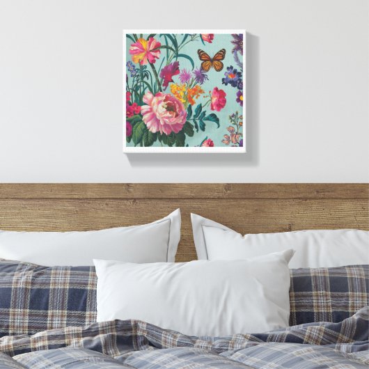 Flowers Wallart Canvas Afdruk (Insitu (Slaapkamer))