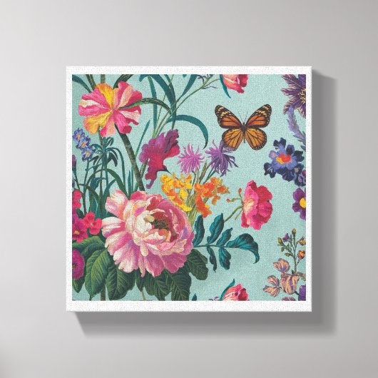 Flowers Wallart Canvas Afdruk (Voorkant)