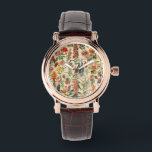 Flowers Watch Horloge<br><div class="desc">Bezoek mijn winkel voor een interessanter ontwerp en meer keuze voor kleuren => zazzle.com/colorfulworld*</div>
