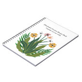 Flowers Waterverf Bouquet Floral personaliseren Notitieboek (Linkerzijde)