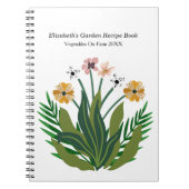 Flowers Waterverf Bouquet Floral personaliseren Notitieboek (Voorkant)