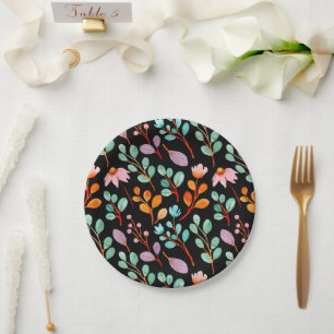 Flowers Waterverf Trendy Papieren Bordje
