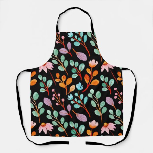 Flowers Waterverf Trendy Schort (Voorkant)