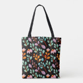 Flowers  Waterverf Trendy Tote Bag (Achterkant)