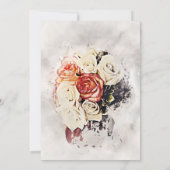 Flowers Wedding Kaart (Achterkant)