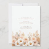 Flowers Wedding Uitnodiging (Achterkant)