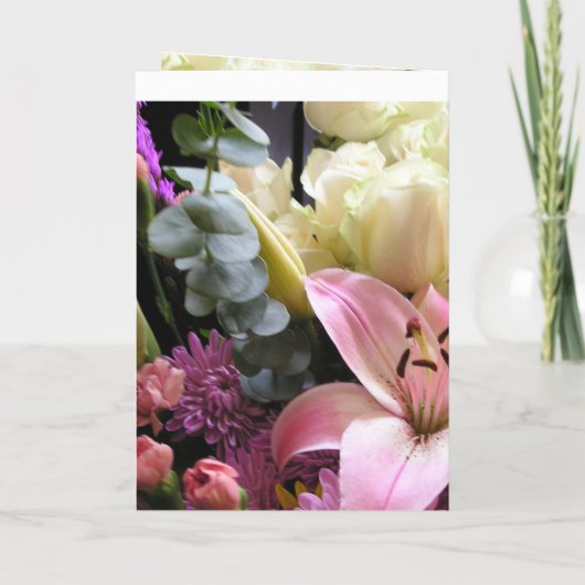 Flowers Wedding Uitnodiging (Achterkant)