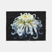 Flowers | White Chrysanthemum Fleece Deken (Voorkant (Horizontaal))
