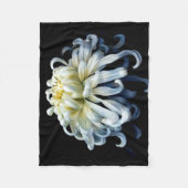 Flowers | White Chrysanthemum Fleece Deken (Voorkant)