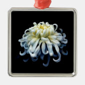 Flowers White Chrysanthemum Metalen Ornament (Voorkant)