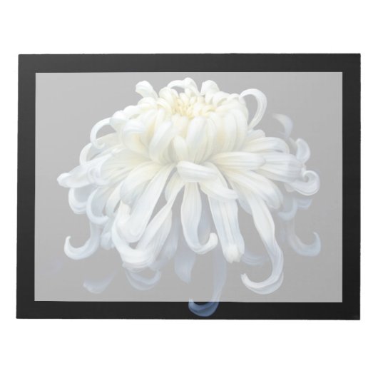 Flowers White Chrysanthemum Notitieblok (Voorkant)