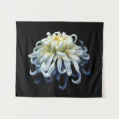 Flowers White Chrysanthemum Wandkleed (Voorkant (horizontaal))