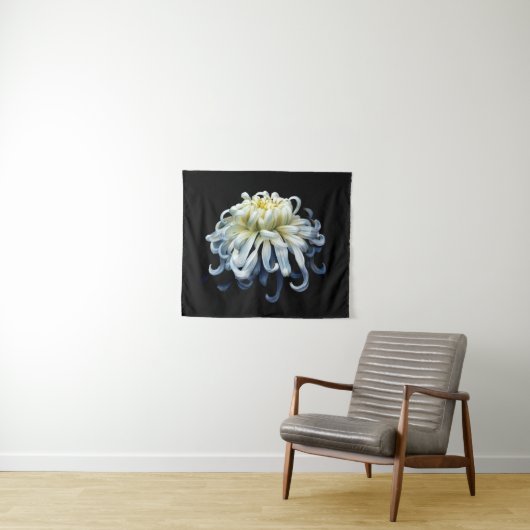 Flowers White Chrysanthemum Wandkleed (In Situ (horizontaal))