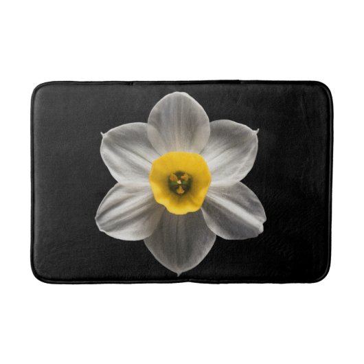 Flowers | White Daffodil Flower Badmat (Voorkant)
