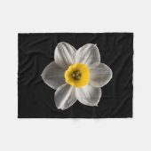 Flowers | White Daffodil Flower Fleece Deken (Voorkant (Horizontaal))