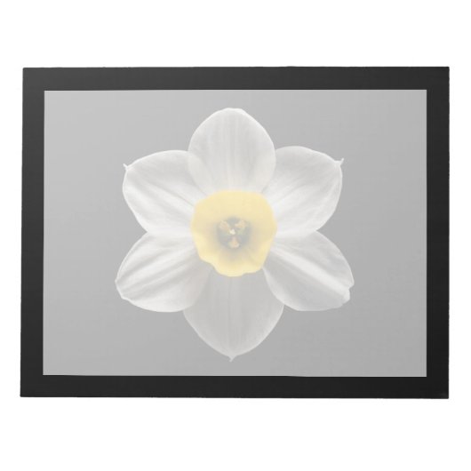 Flowers | White Daffodil Flower Notitieblok (Voorkant)